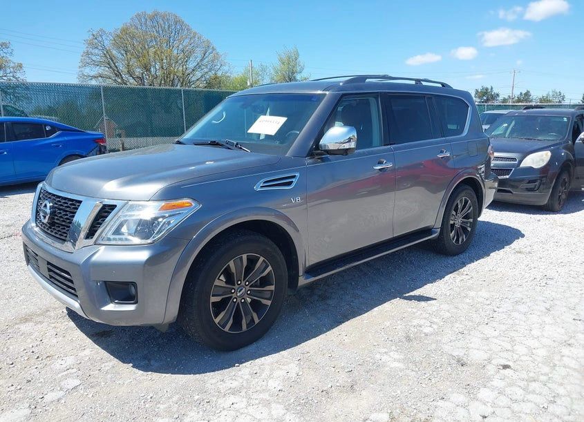 Nissan Armada 2019 Gray – 5.6L V8 AWD Full-Size SUV | VIN: JN8AY2NCXKX509992
