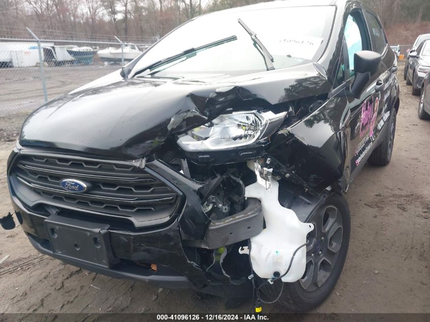 2021 Ford EcoSport S AWD 2.0L Automatic | VIN: MAJ6S3FLXMC401881