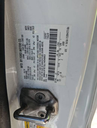 2020 Ford Transit Connect XL | White | 2.5L FWD Cargo Van | VIN: NM0LS7E72L1454963