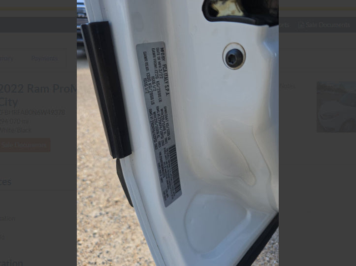 2022 Ram ProMaster City Tradesman Cargo Van 122.4" WB | 2.4L FWD | VIN: ZFBHRFAB0N6W49378