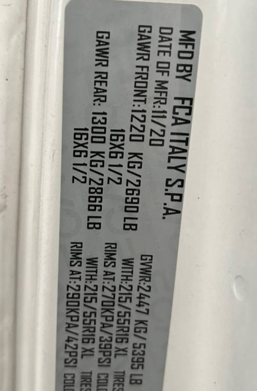RAM ProMaster City 2021 White – 2.4L FWD Cargo Van | VIN: ZFBHRFAB3M6T49168