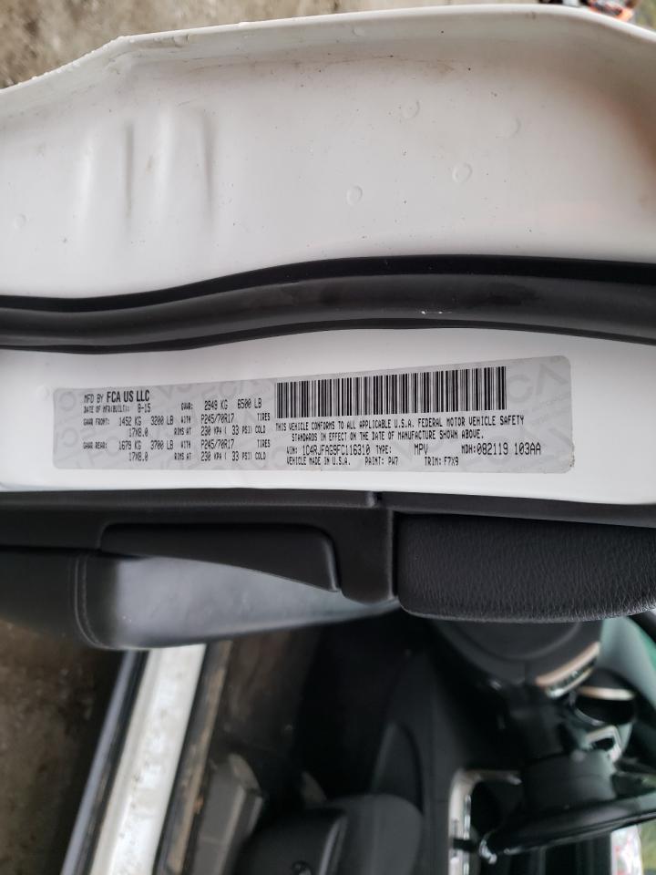 2015 JEEP GRAND CHER - 1C4RJFAG9FC116310