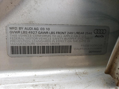 2010 AUDI A4 PREMIUM - WAUFFAFLXAN059896