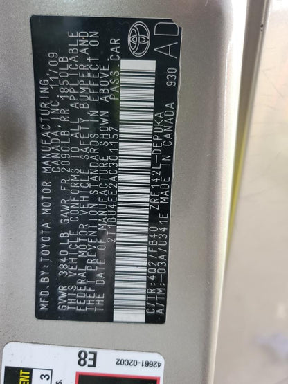 2010 TOYOTA COROLLA BA - 2T1BU4EE2AC301157