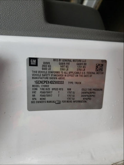 2013 CHEVROLET SILVERADO - 1GCNCPEX4DZ900333