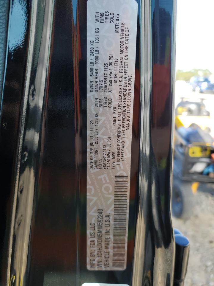 2021 JEEP WRANGLER U - 1C4HJXDN5MW592240