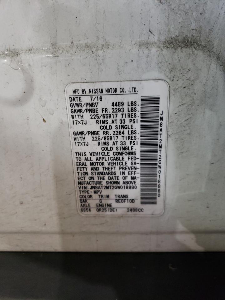 2016 NISSAN ROGUE S - JN8AT2MT2GW018880