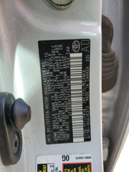 2015 TOYOTA COROLLA L - 2T1BURHE0FC478581