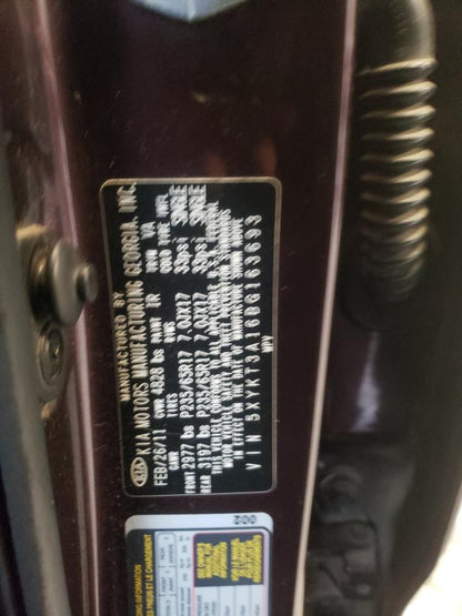 2011 KIA SORENTO BA - 5XYKT3A16BG163693