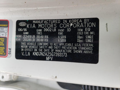 2016 KIA SOUL - KNDJN2A25G7393173