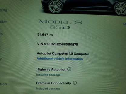 2015 TESLA MODEL S 85 - 5YJSA1H25FF080875