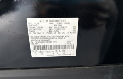 2016 FORD EXPLORER S - 1FM5K8GT1GGC64565