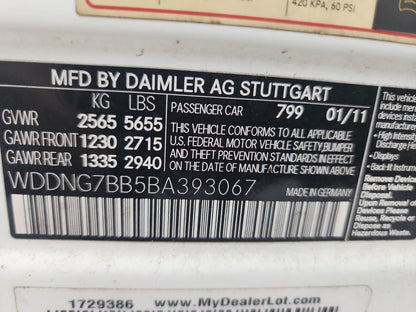 2011 MERCEDES-BENZ S 550 - WDDNG7BB5BA393067