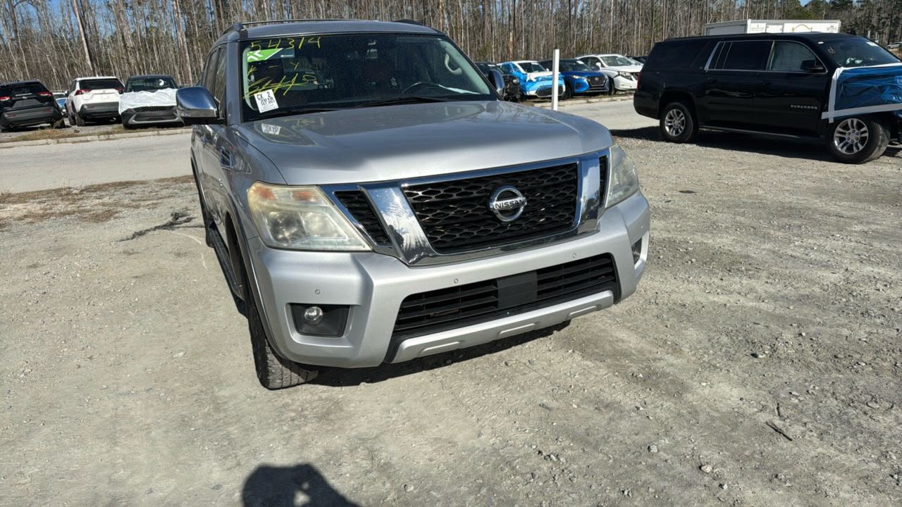 Nissan Armada Platinum 4WD 2018 Silver – 5.6L V8 SUV | VIN: JN8AY2NE1J9730269