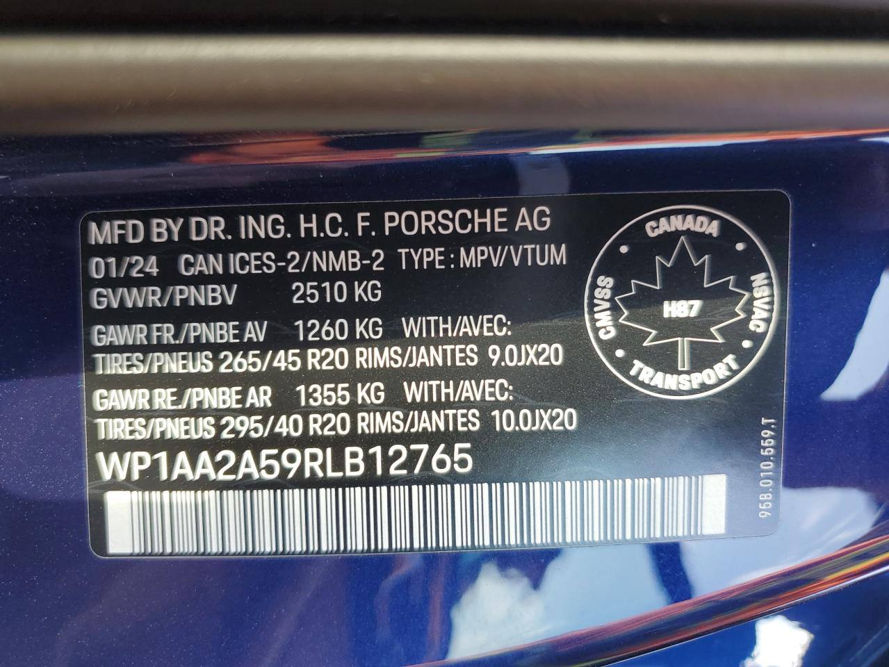 2024 Porsche Macan | Low Miles | Run & Drive | VIN: WP1AA2A59RLB12765 — photo 13